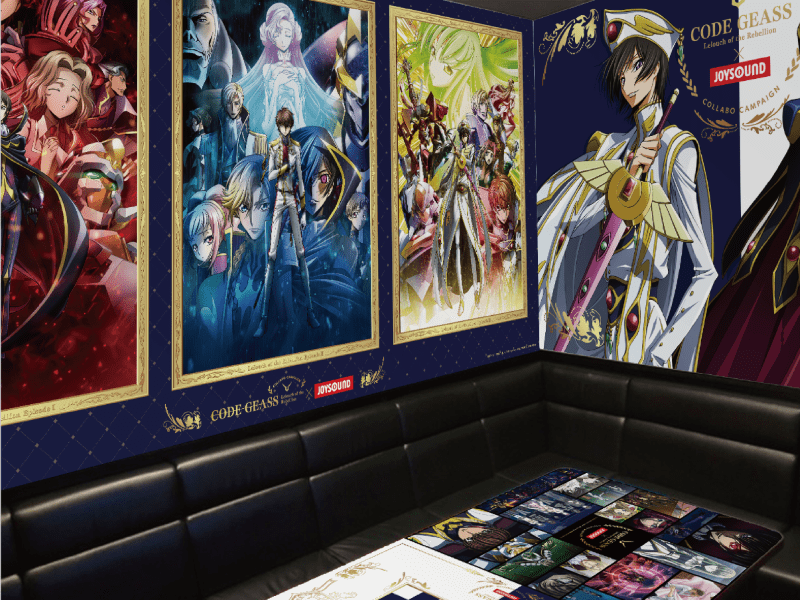 コードギアス　反逆のルルーシュ　JOYSOUND コースター　6枚セット コードギアス 反逆のルルーシュとJOYSOUND直営店のコラボルーム